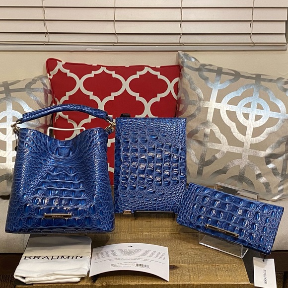 Brahmin Handbags - 3 Piece Bluebonnet Set